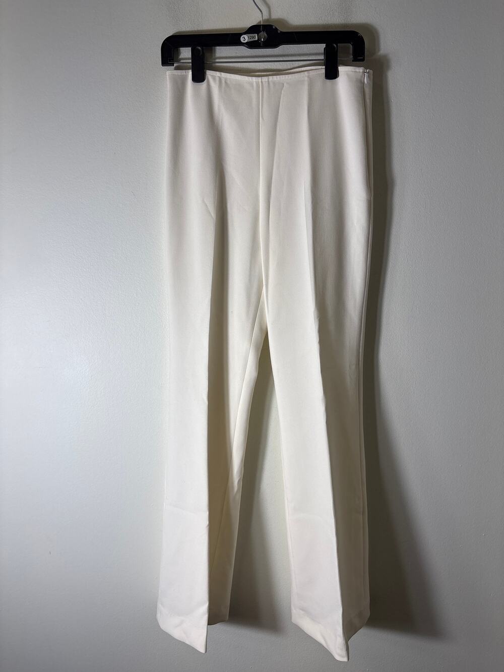 Trina Turk Off White Flat Front Wide Leg Dress Pants Sz 2